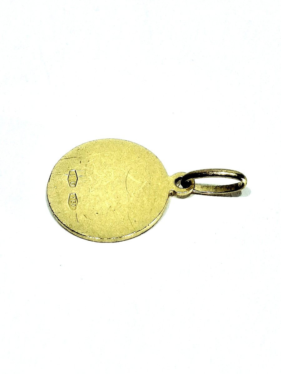 MÉDAILLE de SAINT CHRISTOPHE en or-photo-5