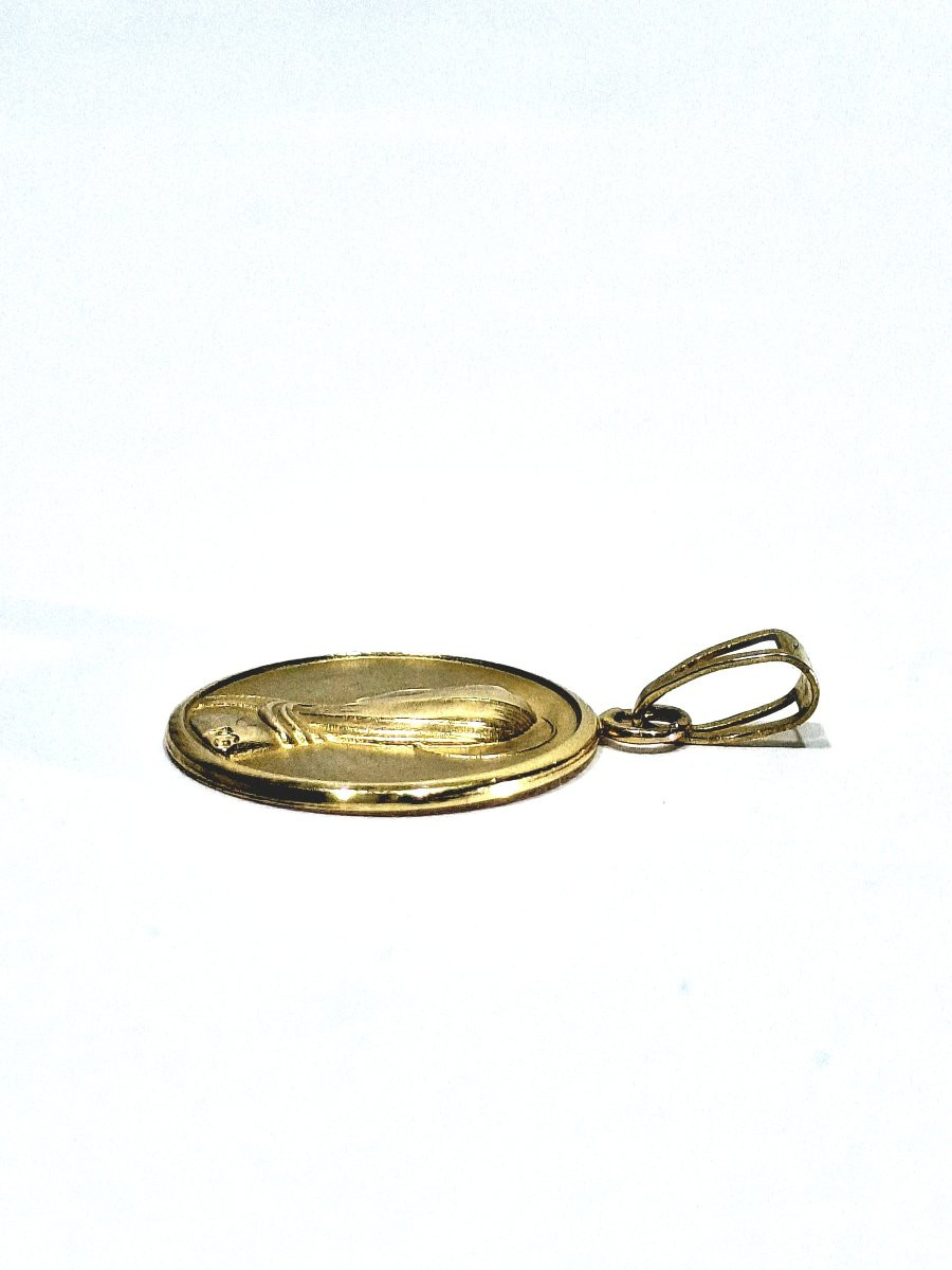 MEDAILLE de la vierge en or jaune -photo-4
