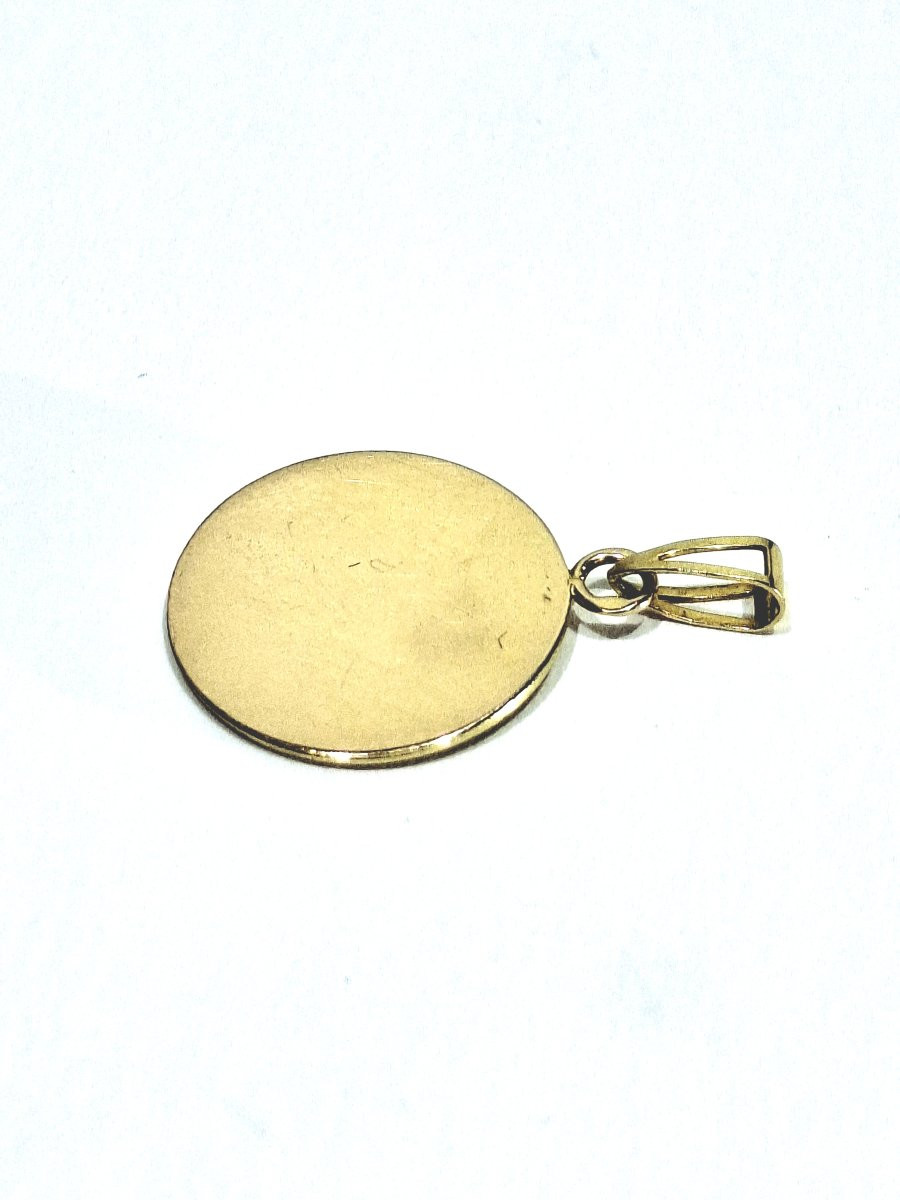 MEDAILLE de la vierge en or jaune -photo-6