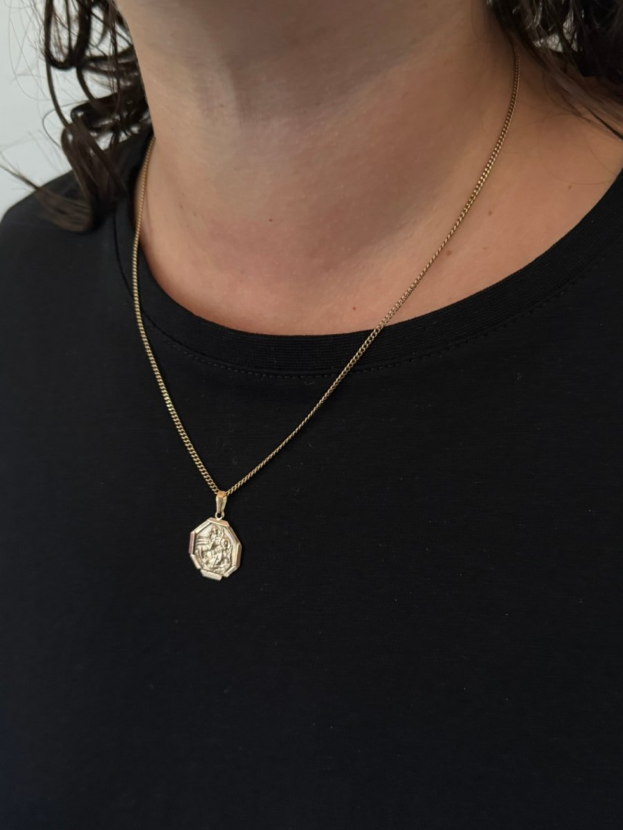 Médaille Saint Christophe Or Rose-photo-8