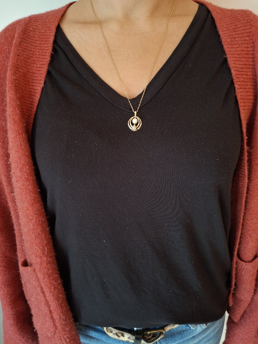 Gold And Pearl Pendant-photo-7