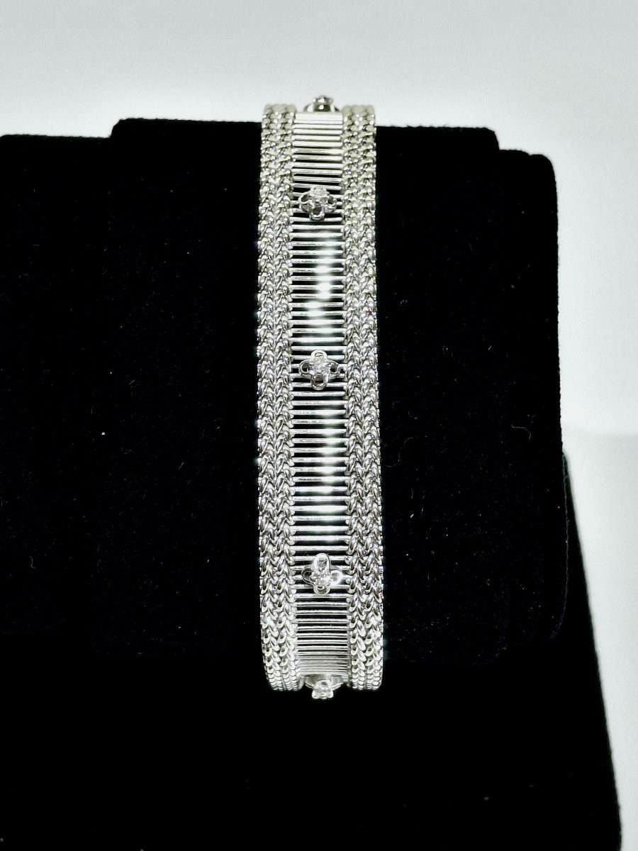  Bracelet en or blanc et diamants-photo-2