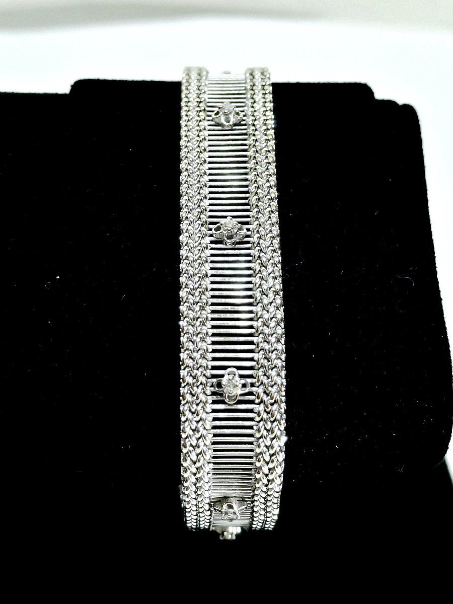  Bracelet en or blanc et diamants-photo-1