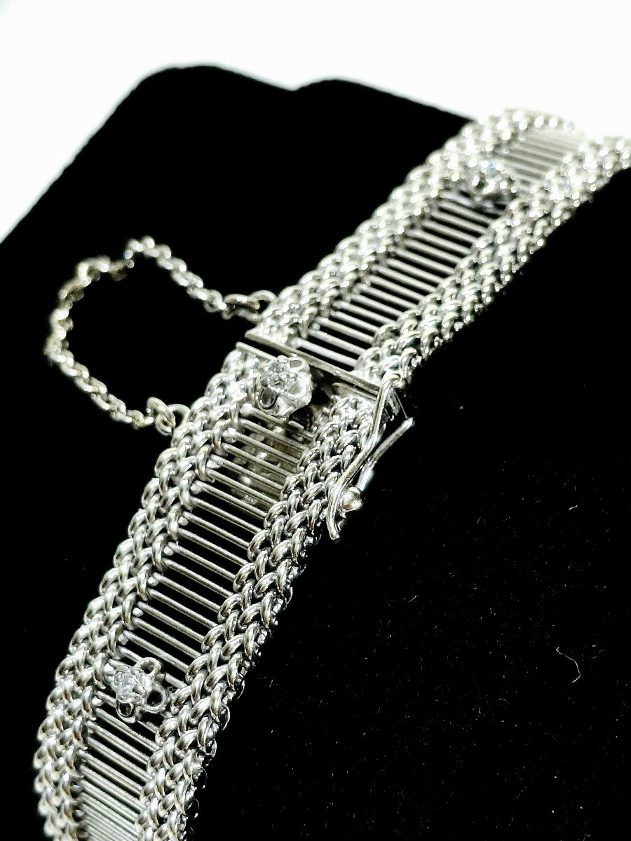  Bracelet en or blanc et diamants-photo-2