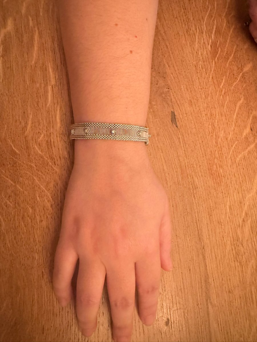  Bracelet en or blanc et diamants-photo-6