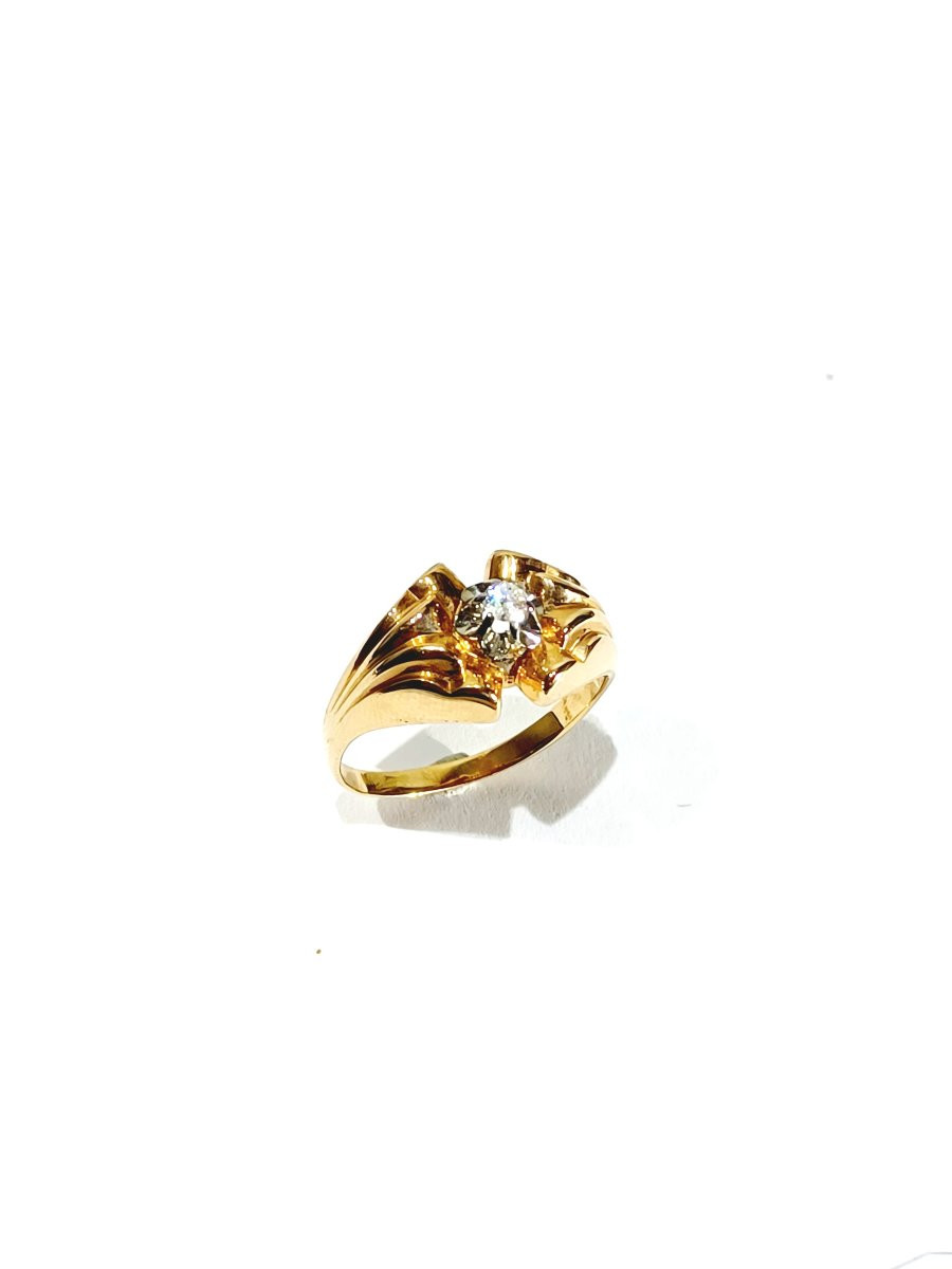 Rose Gold And Diamond Ring-photo-6