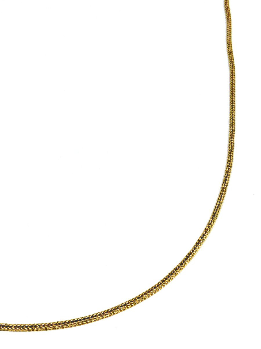 Chaine En Or Jaune Maille Palmier-photo-4