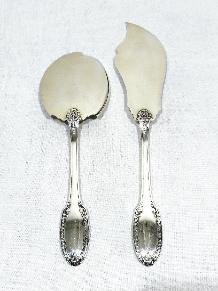 Ravinet Denfert - couverts de service a glace argent et vermeil-photo-1