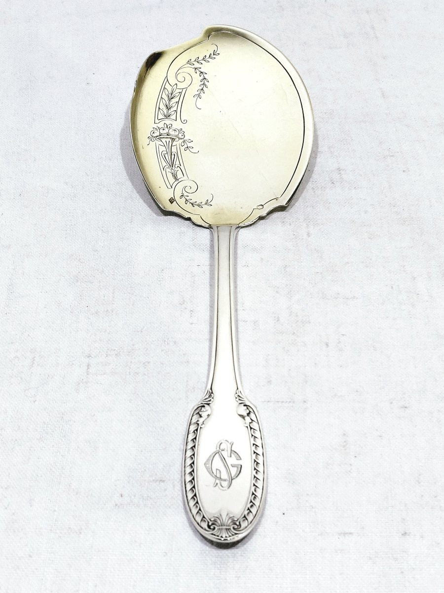 Ravinet Denfert - couverts de service a glace argent et vermeil-photo-2