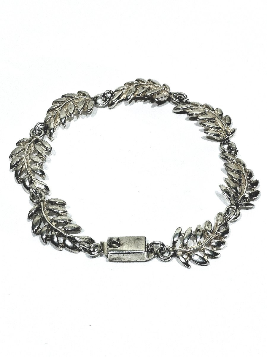 Silver Leaf Bracelet-photo-3