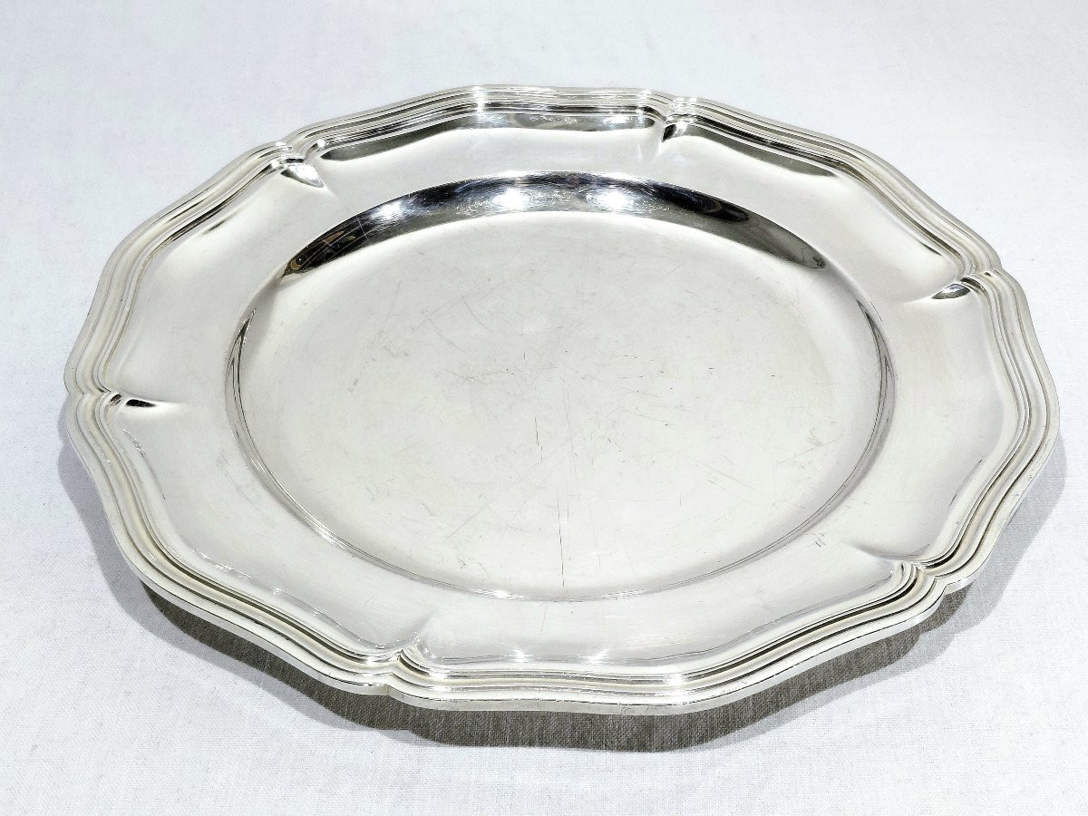 Christofle - Silver-plated Metal Rimmed Dish -photo-3