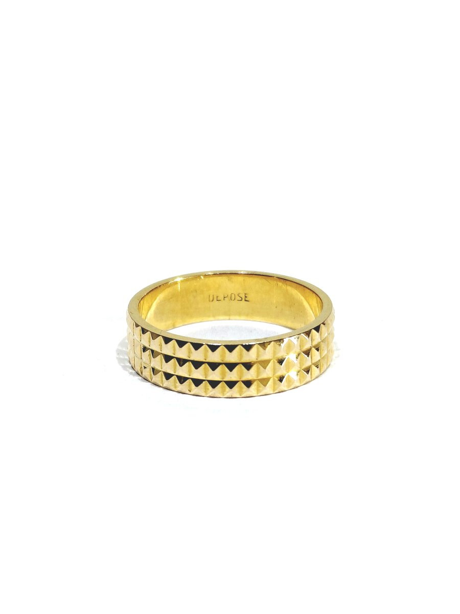 Alliance Femme En Or Rose Pointe de Diamant-photo-2