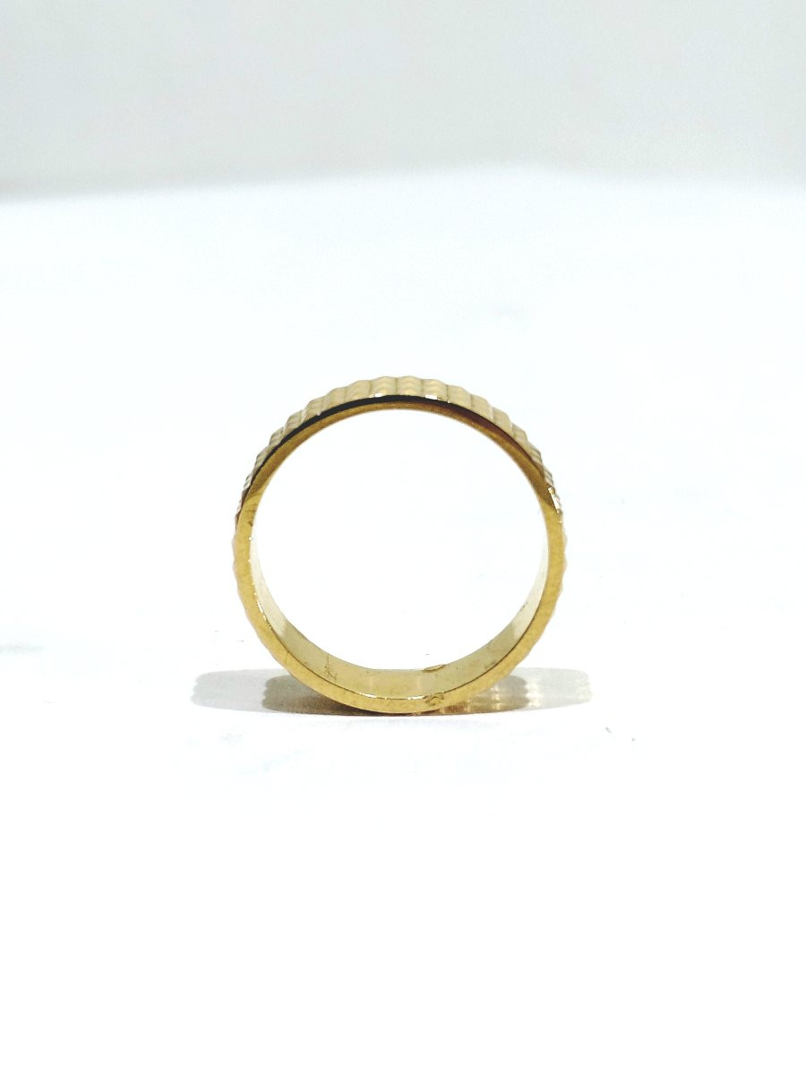 Alliance Femme En Or Rose Pointe de Diamant-photo-4