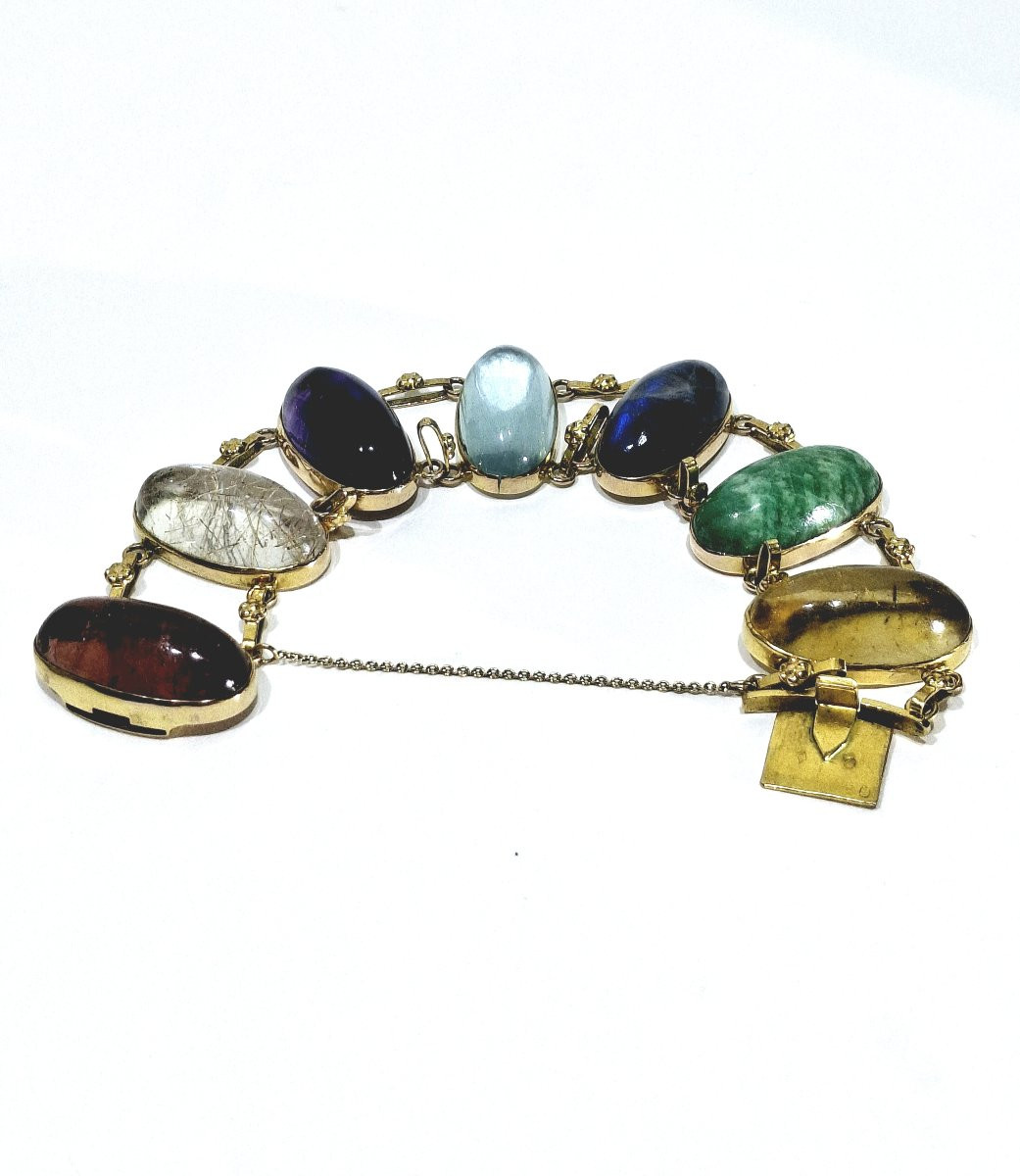 Bracelet en or et pierres -photo-4