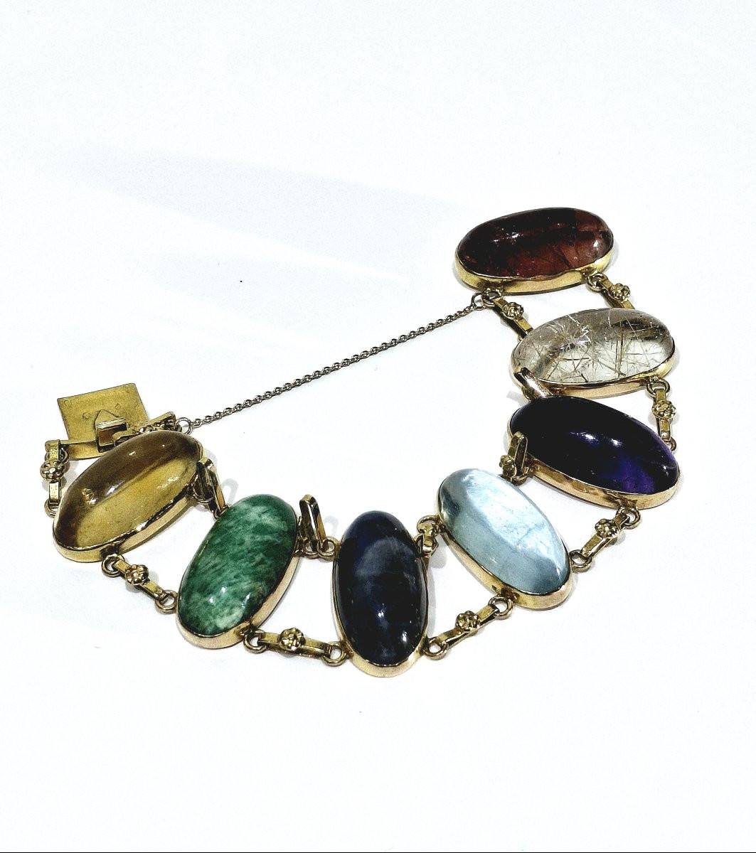Bracelet en or et pierres -photo-5