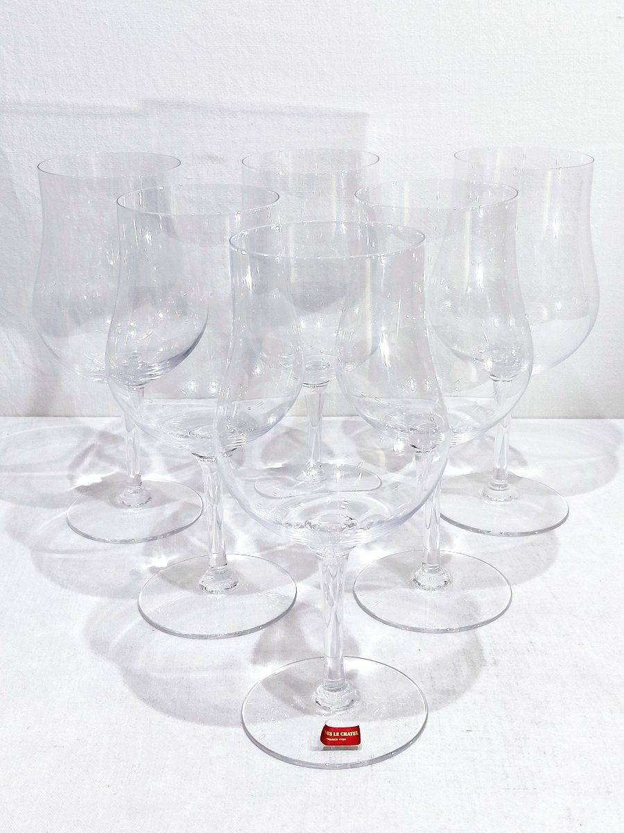 Vannes Le Ch&acirc;tel - 6 Verres en Cristal-photo-2