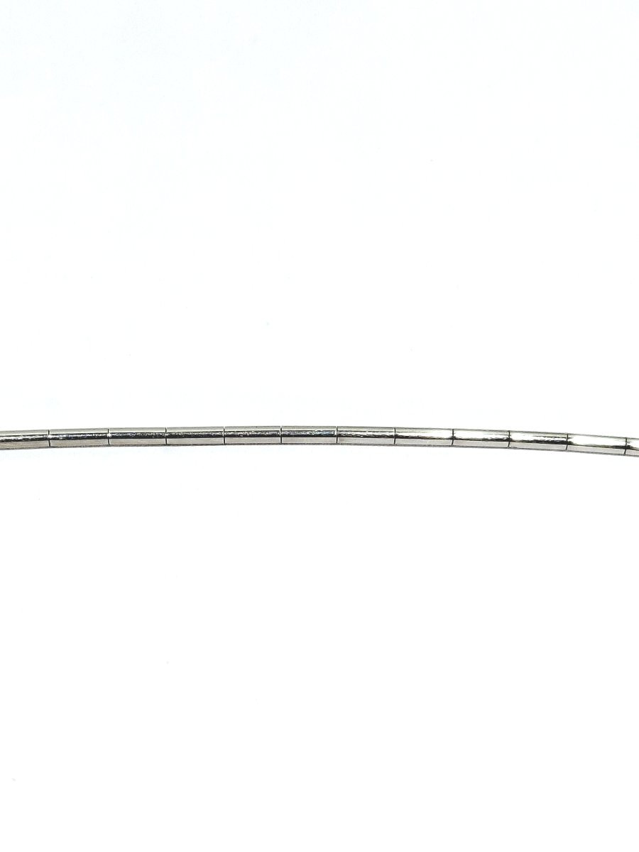 Semi-rigid White Gold Chain -photo-4