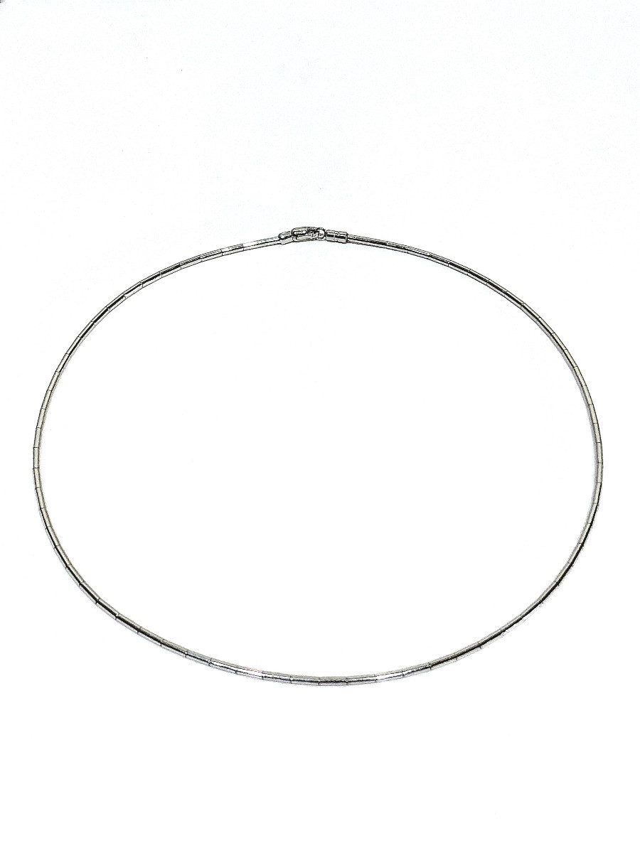 Semi-rigid White Gold Chain 