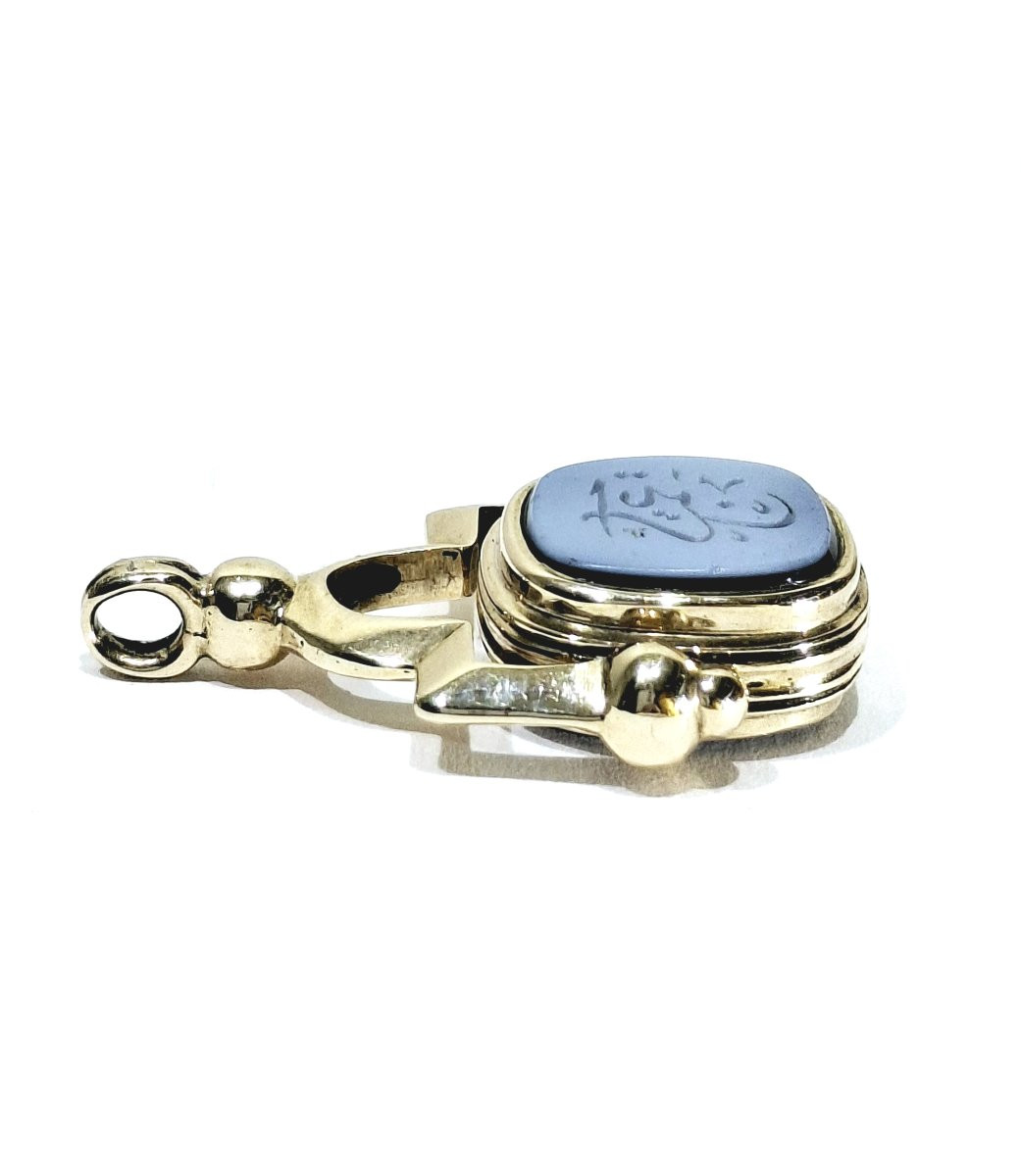 Cachet Gold And Agate Pendant-photo-6