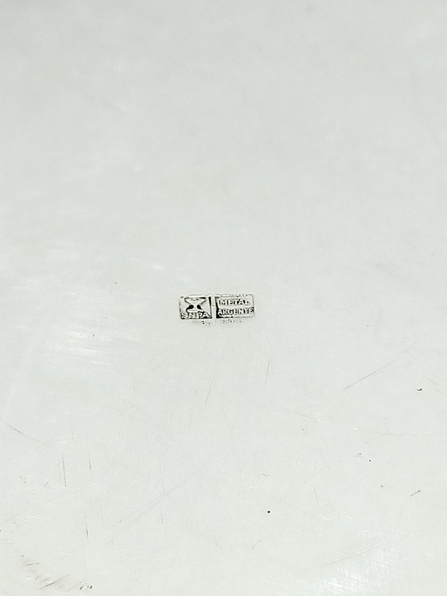 Champagne Bucket In Silver-plated Metal With Gadroons-photo-4