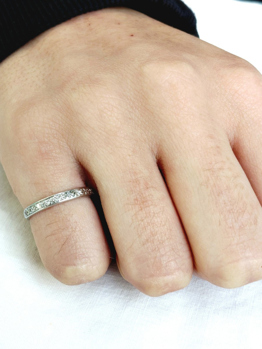 Bague Or Blanc Et Diamants -photo-2