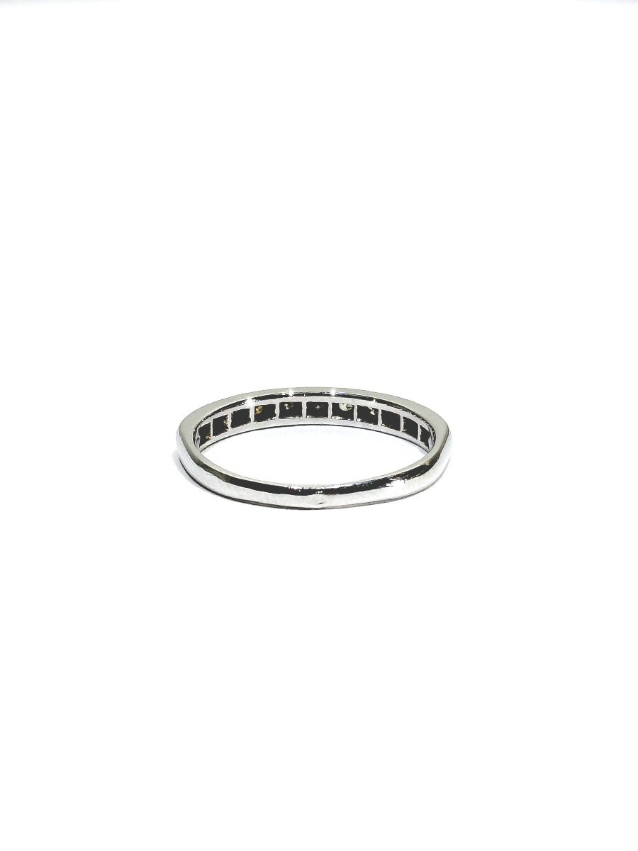 Bague Or Blanc Et Diamants -photo-2