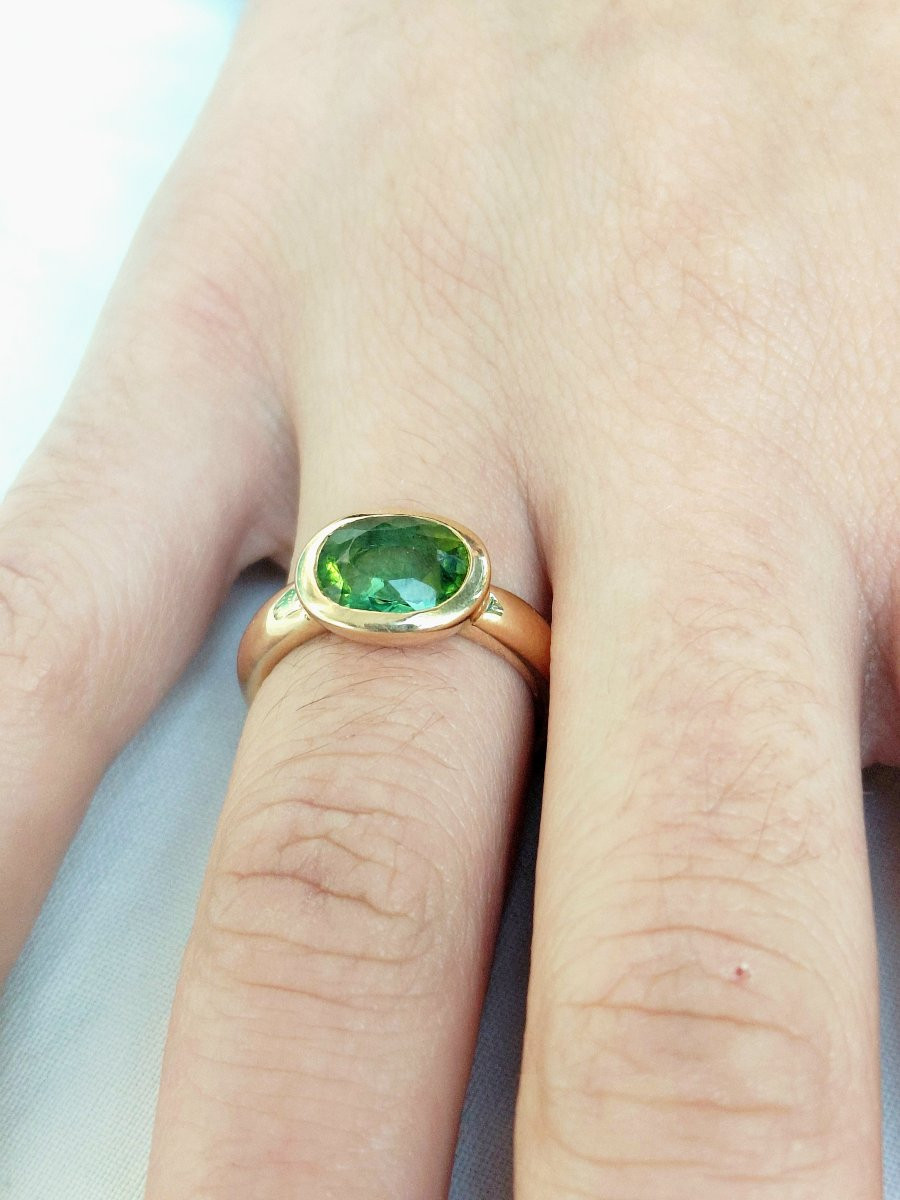 Bague en or et péridot-photo-8