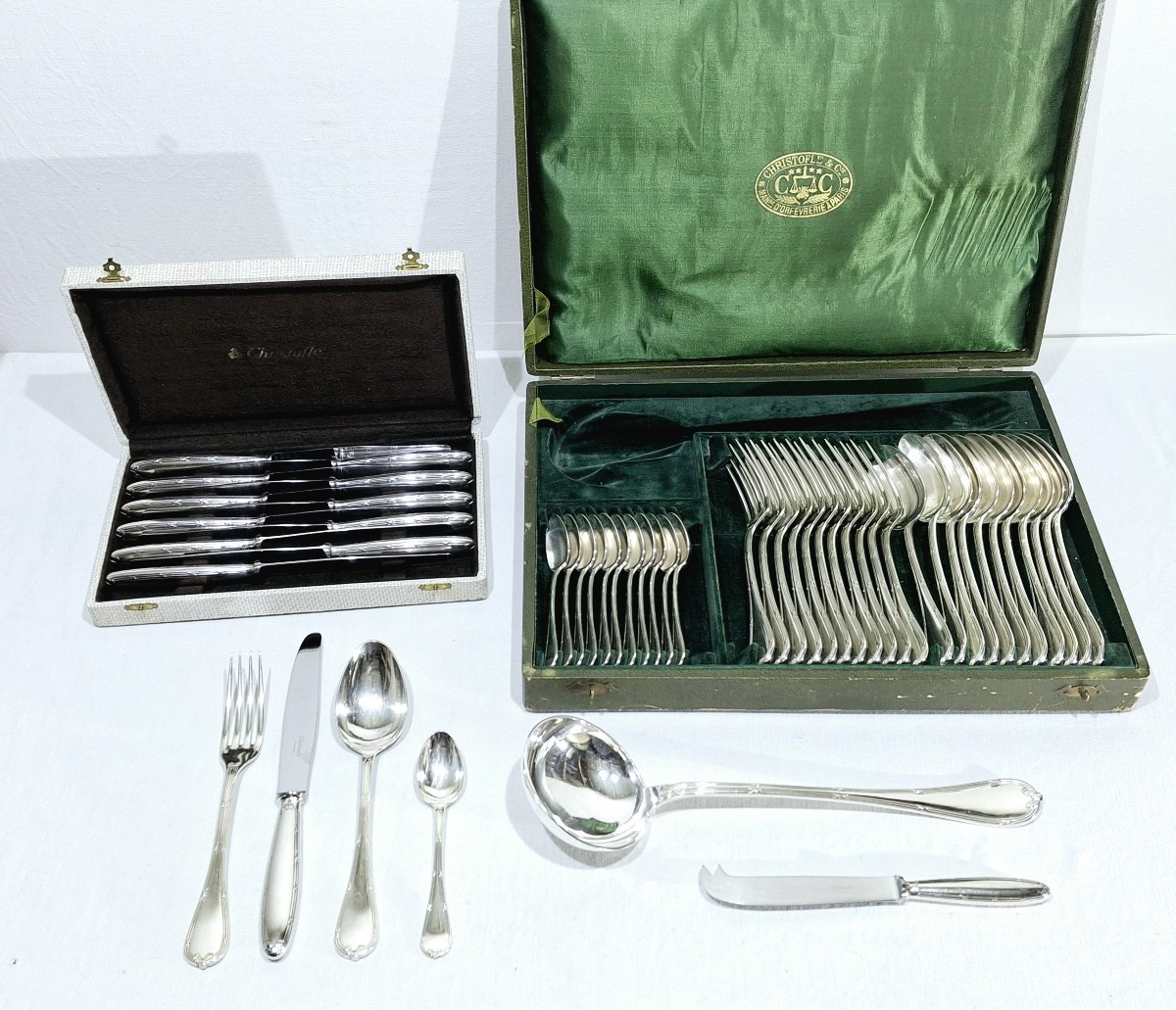 Christofle - 50 Piece Rubans Croisés Mixer Set