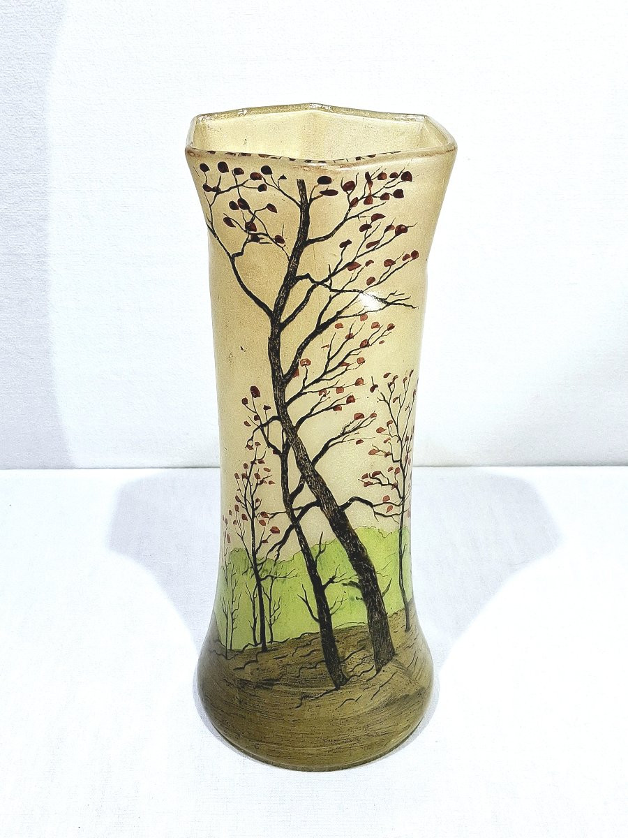 Legras - Enamelled Vase-photo-3