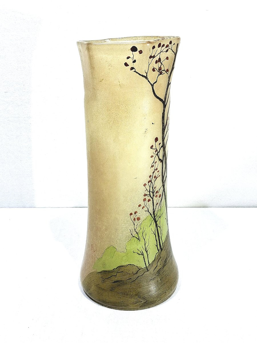 Legras - Enamelled Vase-photo-3
