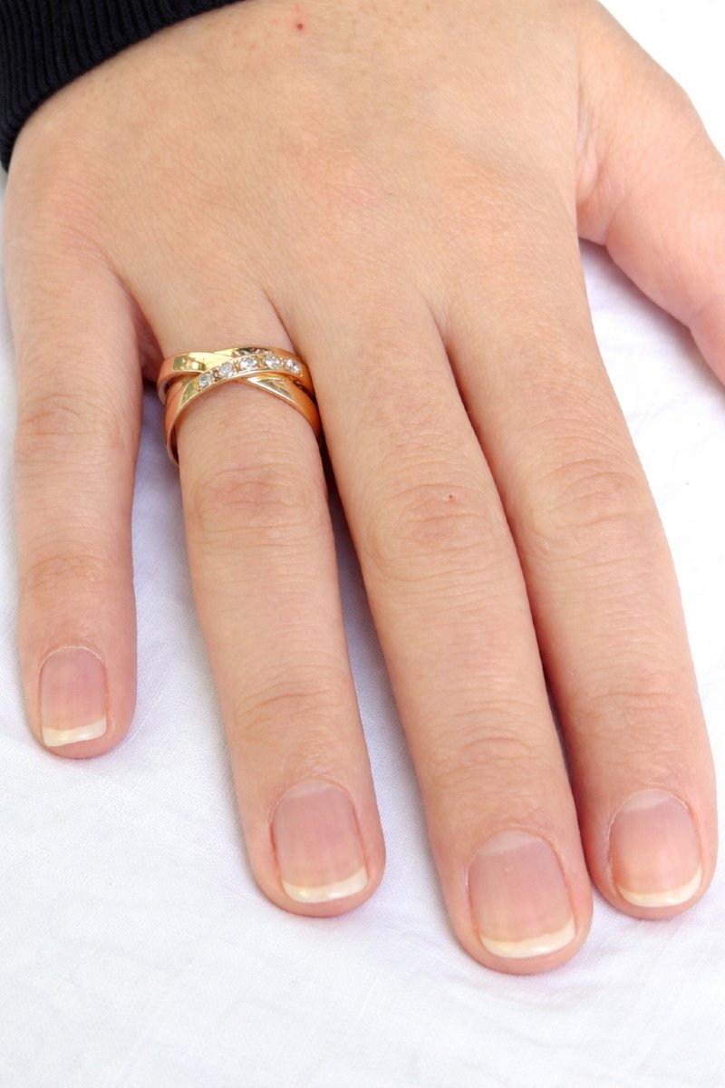 Bague mouvement or et diamants-photo-7
