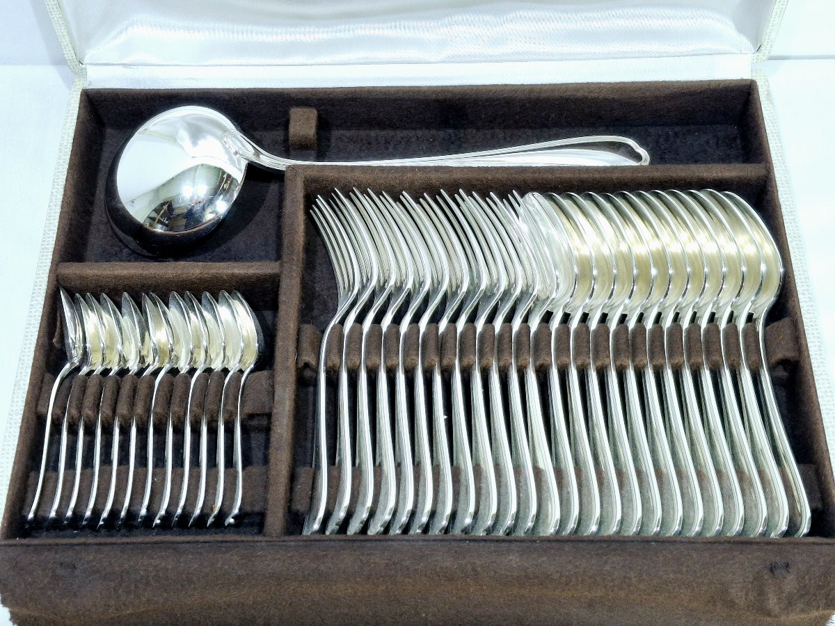 Christofle - 87 Piece Spatours Silver Plated Metal Menagère-photo-1