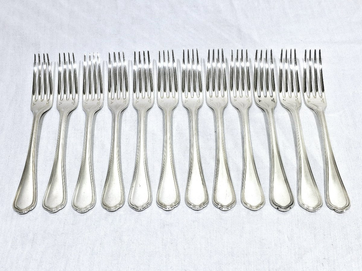 Christofle - 87 Piece Spatours Silver Plated Metal Menagère-photo-3