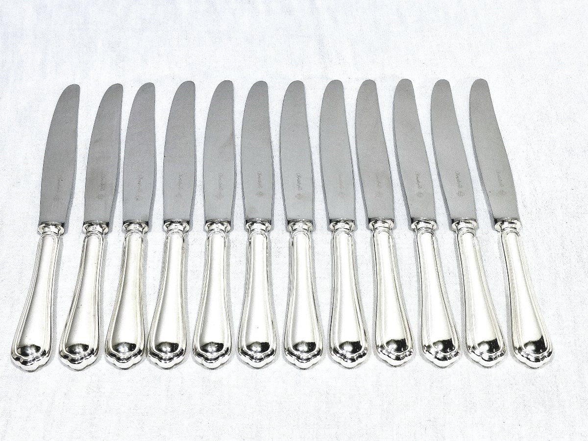 Christofle - 87 Piece Spatours Silver Plated Metal Menagère-photo-7