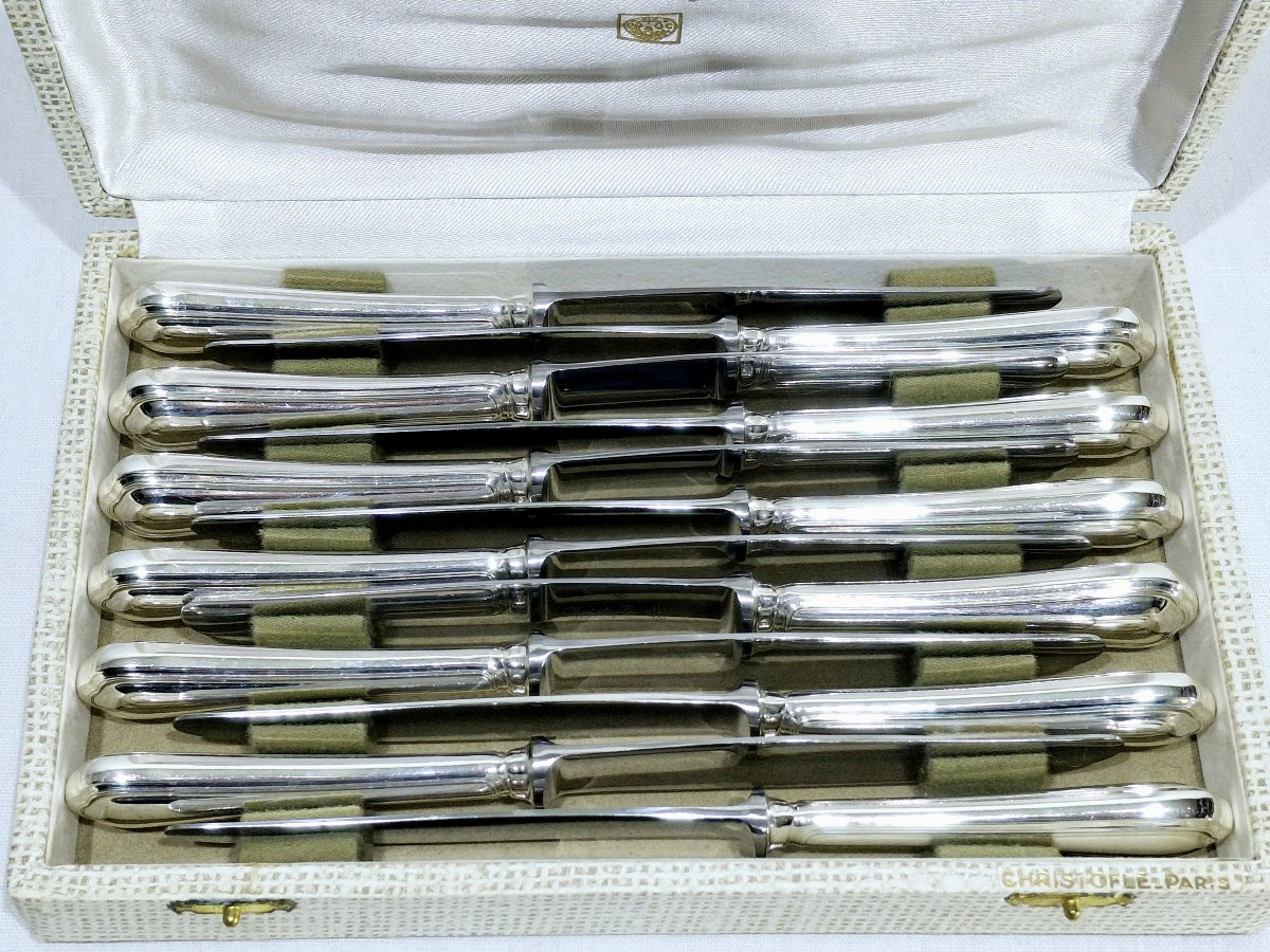 Christofle - 87 Piece Spatours Silver Plated Metal Menagère-photo-8