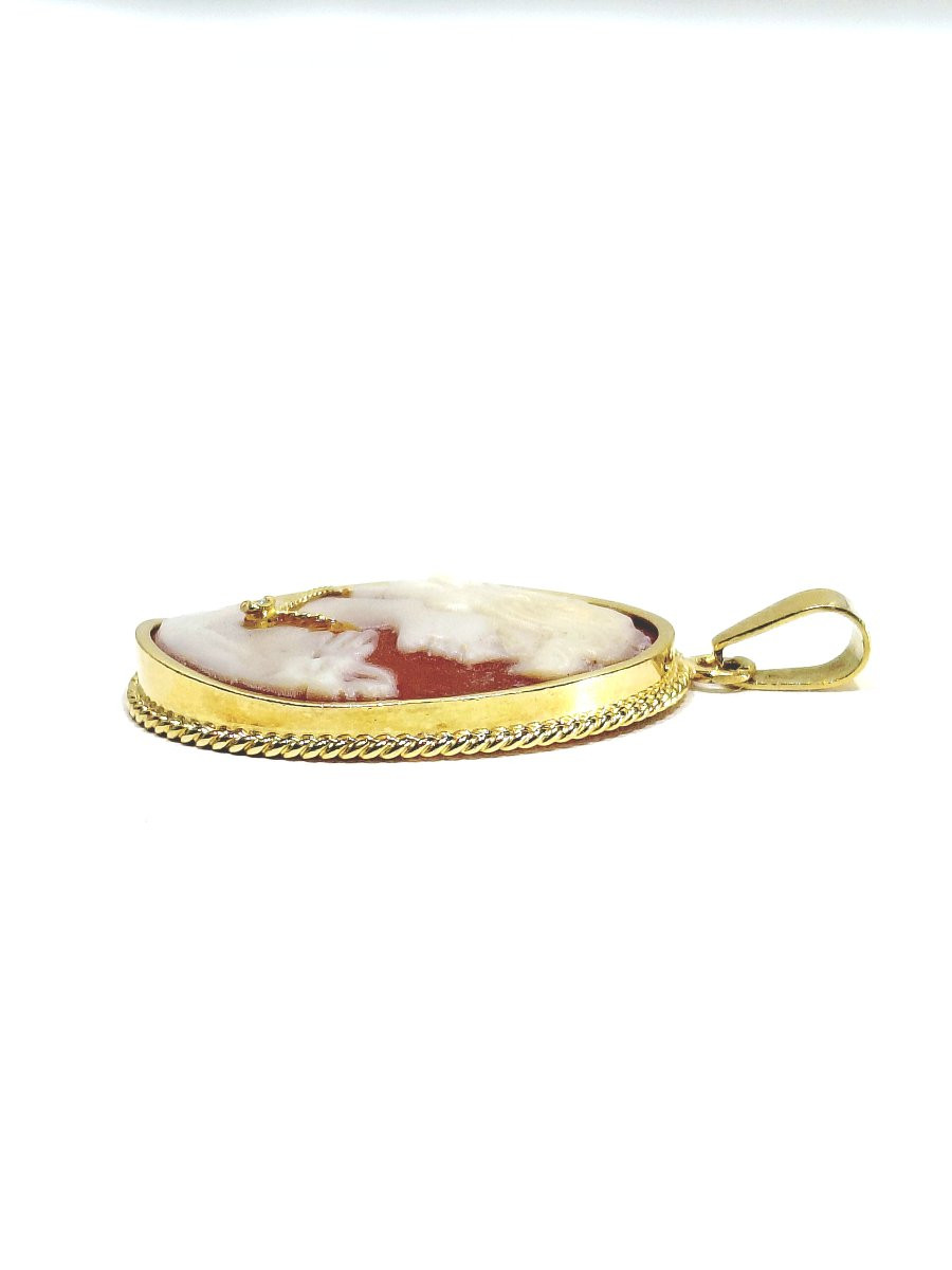 Gold Shell Cameo Pendant-photo-4