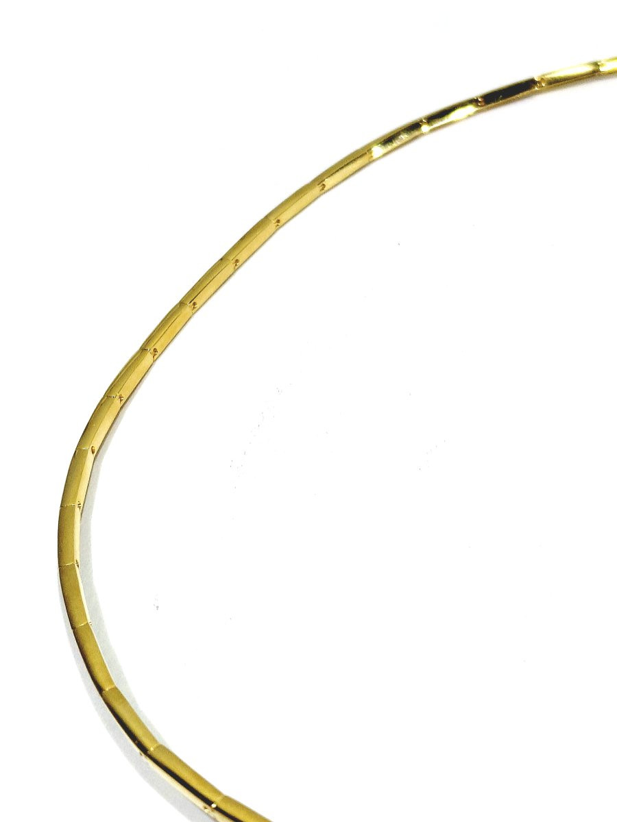 18-carat Champagne Gold And Diamond Necklace-photo-1
