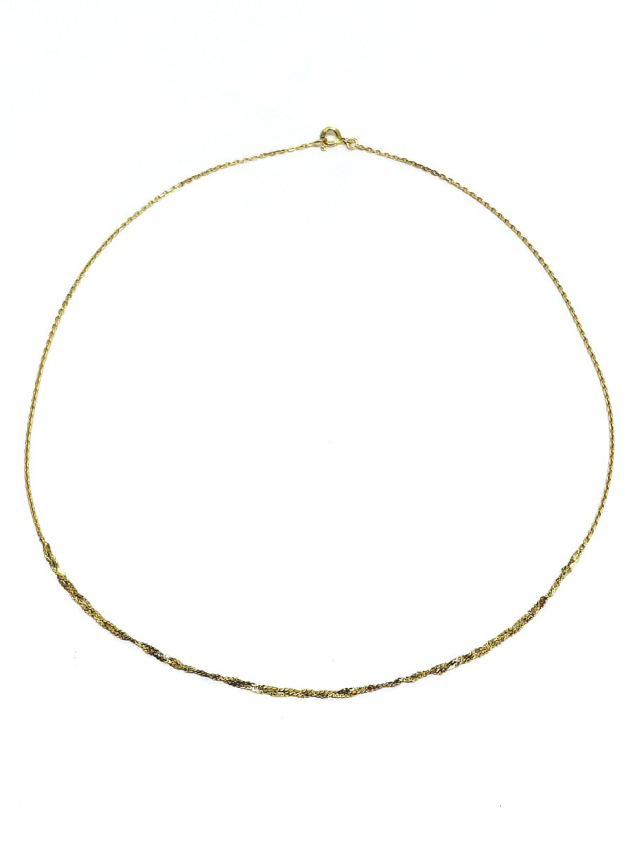 Chaîne En Or Torsadée 