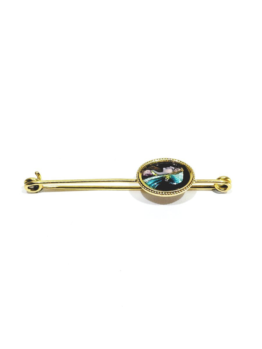 Bonnadier Gold And Limoges Enamel Pin-photo-1
