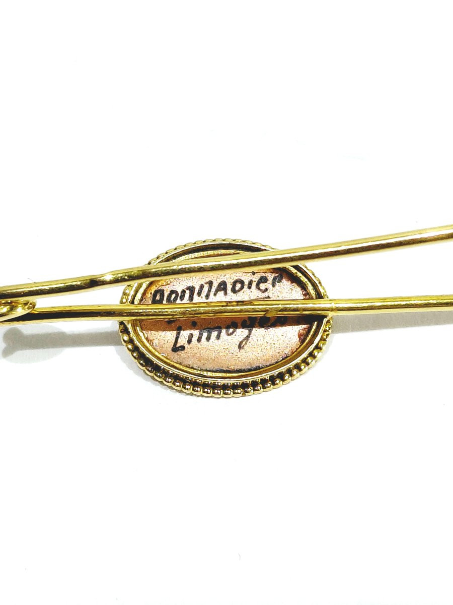 Bonnadier Gold And Limoges Enamel Pin-photo-4