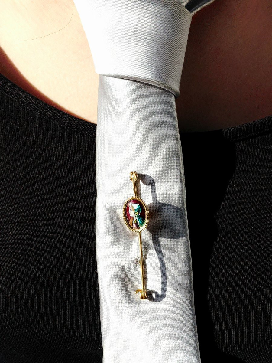 Bonnadier Gold And Limoges Enamel Pin-photo-7