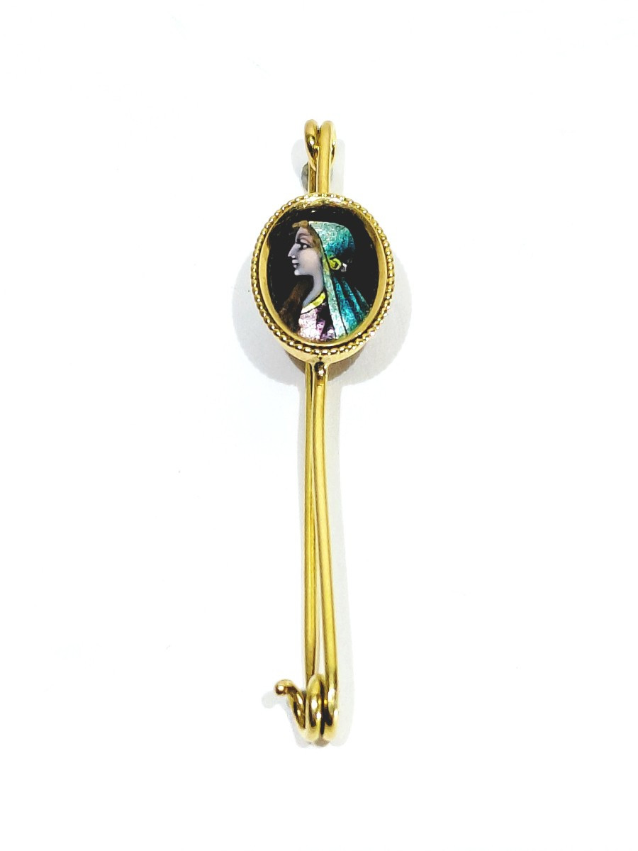 Bonnadier Gold And Limoges Enamel Pin