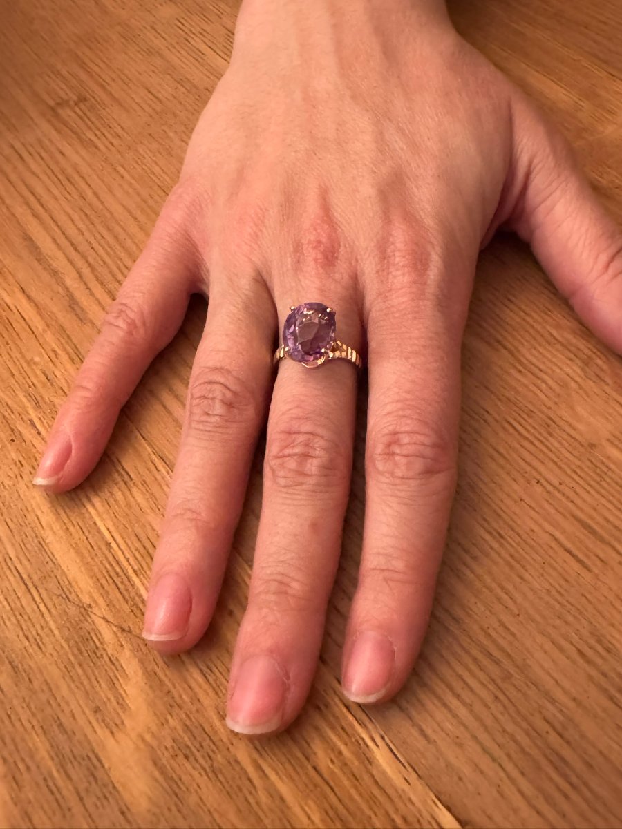 Gold And Amethyst Ring-photo-6