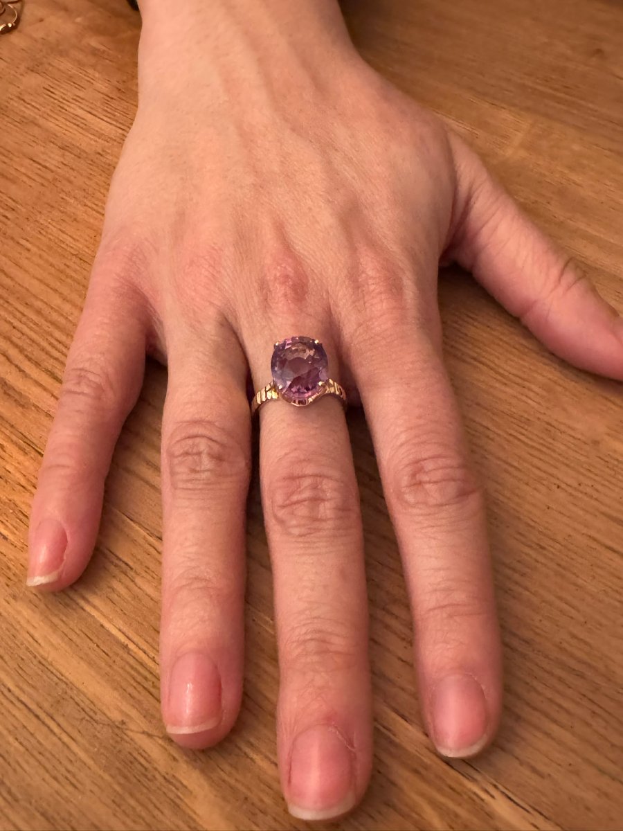 Gold And Amethyst Ring-photo-7