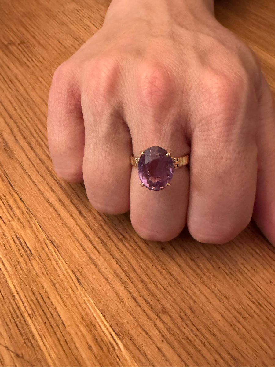 Gold And Amethyst Ring-photo-8