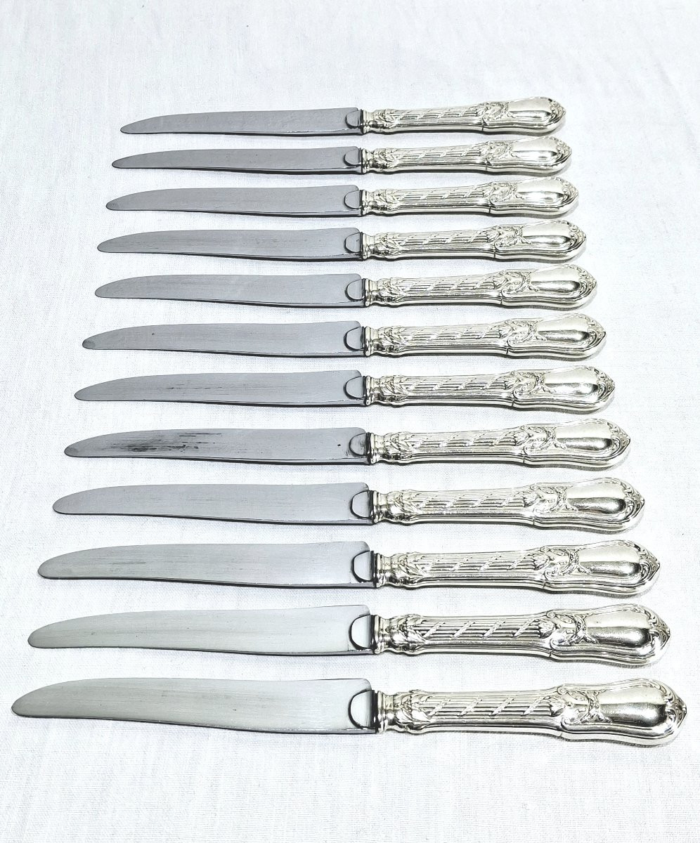 Martial Gauthier / Georges Flakenberg - 12 Silver-handled Knives-photo-3