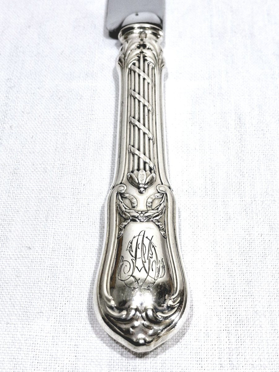 Martial Gauthier / Georges Flakenberg - 12 Silver-handled Knives-photo-2