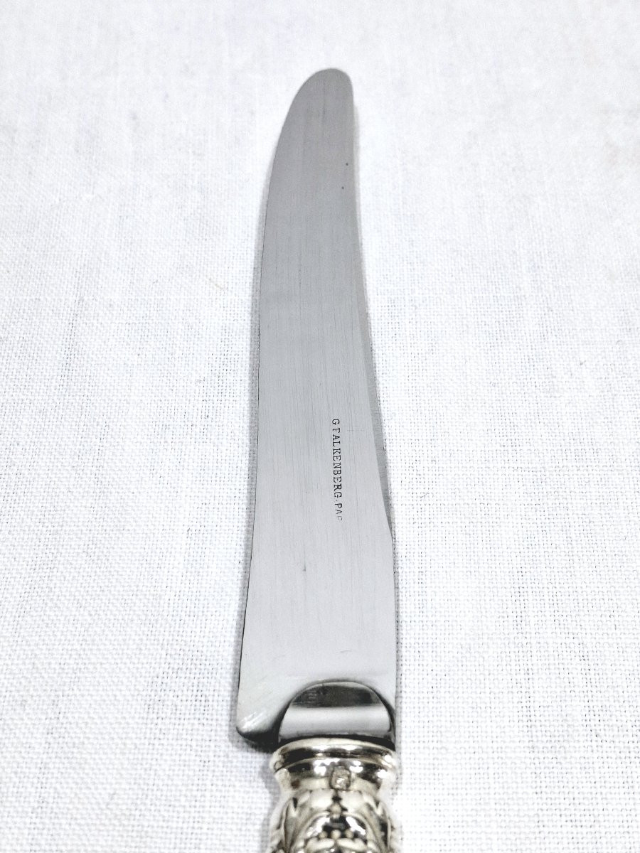 Martial Gauthier / Georges Flakenberg - 12 Silver-handled Knives-photo-3