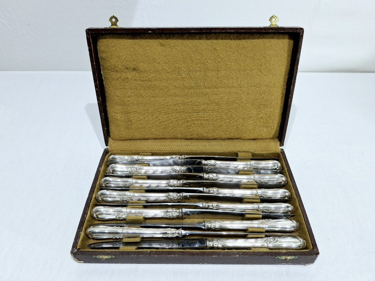 Martial Gauthier / Georges Flakenberg - 12 Silver-handled Knives-photo-7
