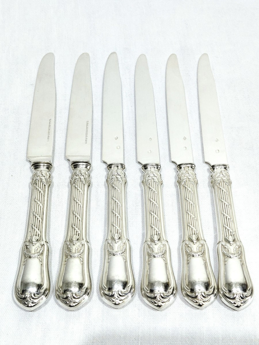 Georges Flakenberg - 6 Silver Fruit Knives